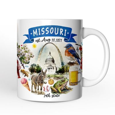 Artistic Missouri State Themes and Landmarks Mug Image 1