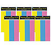 Ashley Productions Die-Cut Magnetic Pink/Blue/Yellow Sentence Strips, 2.75" x 11", 3 Per Pack, 6 Packs Image 1