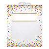 Ashley Productions Hanging Confetti Pattern Storage/Book Bag - 11" x 16", Pack of 12 Image 1