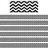 Ashley Productions Magnetic Magi-Strips, Black Chevron, 12 Feet Per Pack, 6 Packs Image 1