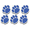 Ashley Productions Magnetic Whiteboard Eraser, Blue Paw, Pack of 6 Image 1