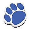 Ashley Productions Magnetic Whiteboard Eraser, Blue Paw, Pack of 6 Image 1