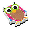 Ashley Productions Magnetic Whiteboard Eraser, Burlap Scribble Owl, Pack of 6 Image 1