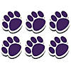 Ashley Productions Magnetic Whiteboard Eraser, Purple Paw, Pack of 6 Image 1