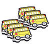 Ashley Productions Magnetic Whiteboard Eraser, School Bus, Pack of 6 Image 1