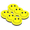 Ashley Productions Magnetic Whiteboard Eraser, Smile Face, Pack of 6 Image 1