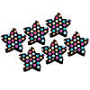 Ashley Productions Magnetic Whiteboard Eraser, Star Dots, Pack of 6 Image 1