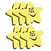 Ashley Productions Magnetic Whiteboard Eraser, Star, Pack of 6 Image 1
