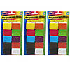 Ashley Productions Non-Magnetic Mini Whiteboard Erasers, Assorted, 10 Per Pack, 3 Packs Image 1