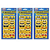 Ashley Productions Non-Magnetic Mini Whiteboard Erasers, Emojis, 10 Per Pack, 3 Packs Image 1