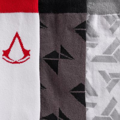 Assassins Creed Icons Mens Crew Socks  Video Game Socks  3 Pairs Size 9-12 Image 2