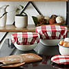Assorted Barn Red Buffalo Check Woven Dish Cover (Set Of 3) Image 3