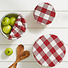 Assorted Barn Red Buffalo Check Woven Dish Cover (Set Of 3) Image 4