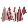Assorted Barn Red Foodie Dishtowel And Dishcloth (Set Of 5) Image 1