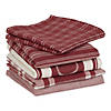 Assorted Barn Red Foodie Dishtowel And Dishcloth (Set Of 5) Image 2