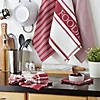 Assorted Barn Red Foodie Dishtowel And Dishcloth (Set Of 5) Image 3