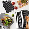 Assorted Black Foodie Dishtowel And Dishcloth (Set Of 5) Image 3