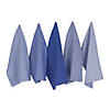 Assorted Blue Dishtowel (Set Of 5) Image 1