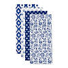 Assorted Blue Market Dishtowel (Set Of 4) Image 2