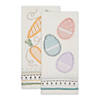 Assorted Carrots & Eggs Dishtowel Set (Set Of 2) Image 2