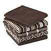 Assorted Dark Brown Dishtowel & Dishcloth (Set Of 5) Image 2