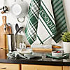 Assorted Dark Green Foodie Dishtowel And Dishcloth (Set Of 5) Image 3