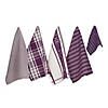 Assorted Eggplant Foodie Dishtowel And Dishcloth (Set Of 5) Image 1