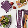 Assorted Eggplant Foodie Dishtowel And Dishcloth (Set Of 5) Image 3