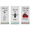 Assorted Love You Prnt Dishtowel (Set Of 3) Image 1