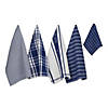 Assorted Nautical Blue Foodie Dishtowel And Dishcloth (Set Of 5) Image 1