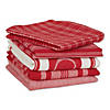 Assorted Red Foodie Dishtowel And Dishcloth (Set Of 5) Image 2