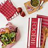 Assorted Red Foodie Dishtowel And Dishcloth (Set Of 5) Image 3