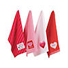 Assorted Valentines Embellished Dishtowel (Set Of 4) Image 1