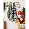 Asst Christmas Tree Farm Embellished Dishtowels Set/3 Image 4