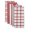 Asst Red Woven Dishtowels (Set Of 5) Image 1