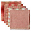 Asst Vintage Red Dishcloth (Set Of 5) Image 1