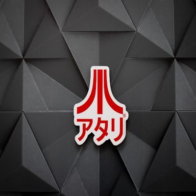 ATARI Japanese Logo Funky Chunky Magnet Image 1