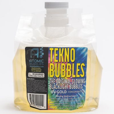 Atomic Bubbles: Tekno Bubbles 64Oz Smart Pouch Refill - Gold Image 1