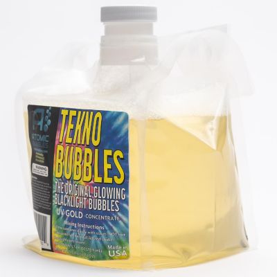 Atomic Bubbles: Tekno Bubbles 64Oz Smart Pouch Refill - Gold Image 1
