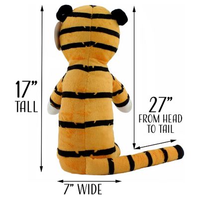 Attatoy Regit the Plush Tiger Toy, 17-Inch Tall Striped Sitting Tiger Stuffed Animal Image 3