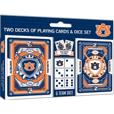 Auburn Tigers - 2-Pack Playing Cards &amp; Dice Set Image 1