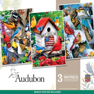 Audubon - 500 Piece Jigsaw Puzzles 3 Pack Image 1