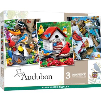Audubon - 500 Piece Jigsaw Puzzles 3 Pack Image 1