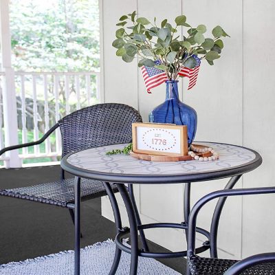 AuldHome 4th of July Signs, Set of 2 Decorative Wood Americana Patriotic Signs for Memorial Day and Independence Day Home Decor, 8.5 x 5 Inches Image 3