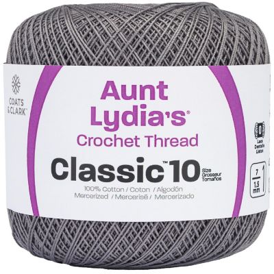 Aunt Lydia's Classic Crochet Thread Size 10-Stone Image 1