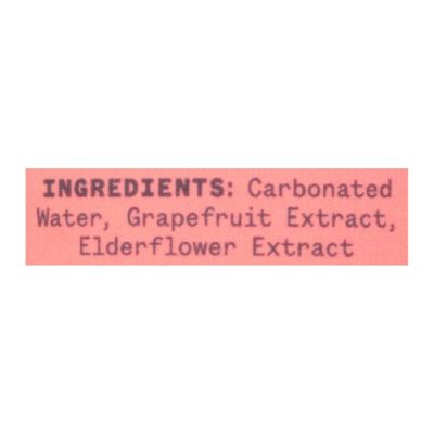 Aura Bora - Spk Water Eldflwr Grapefruit - Case of 12-12 OZ Image 1