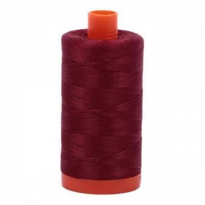 Aurifil Mako Cotton Thread Dark Carmine Red 2460 50Wt 1420Yd Image 1