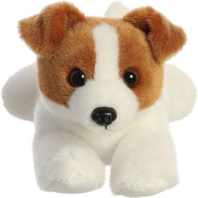 Aurora Adorable Mini Flopsie Jackie Russell Terrier Stuffed Animal - Brown 8 Inches Image 1