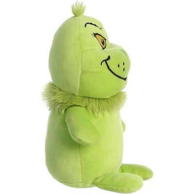 Aurora Whimsical Dr. Seuss Squishy Grinch Stuffed Animal - Magical Storytelling - Literary Inspiration - Green 9.5 Inches Image 2