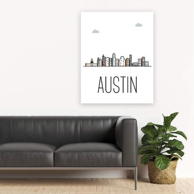 Austin Skyline Color 16x20in 1-Pack Image 3